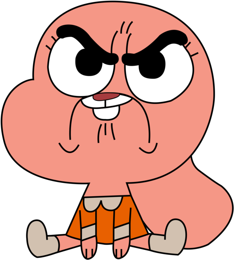 Annoyed Gumball Watterson Cartoon Network PNG