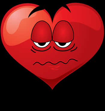 Annoyed Heart Emoji PNG