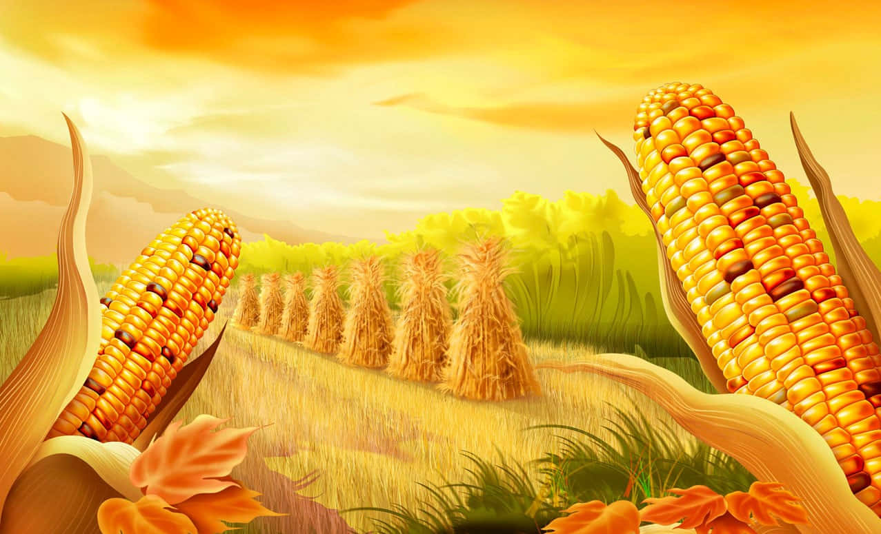 Annual Corn Grow Harvest Wallpaper