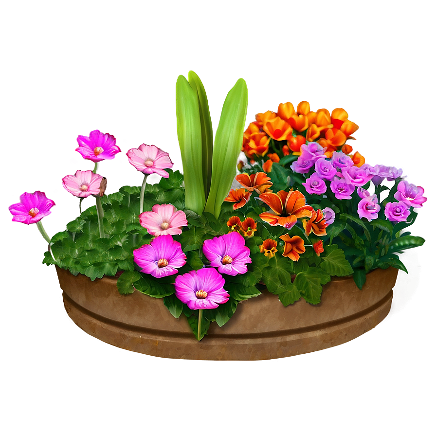 Annual Flower Bed Png Odm62 PNG