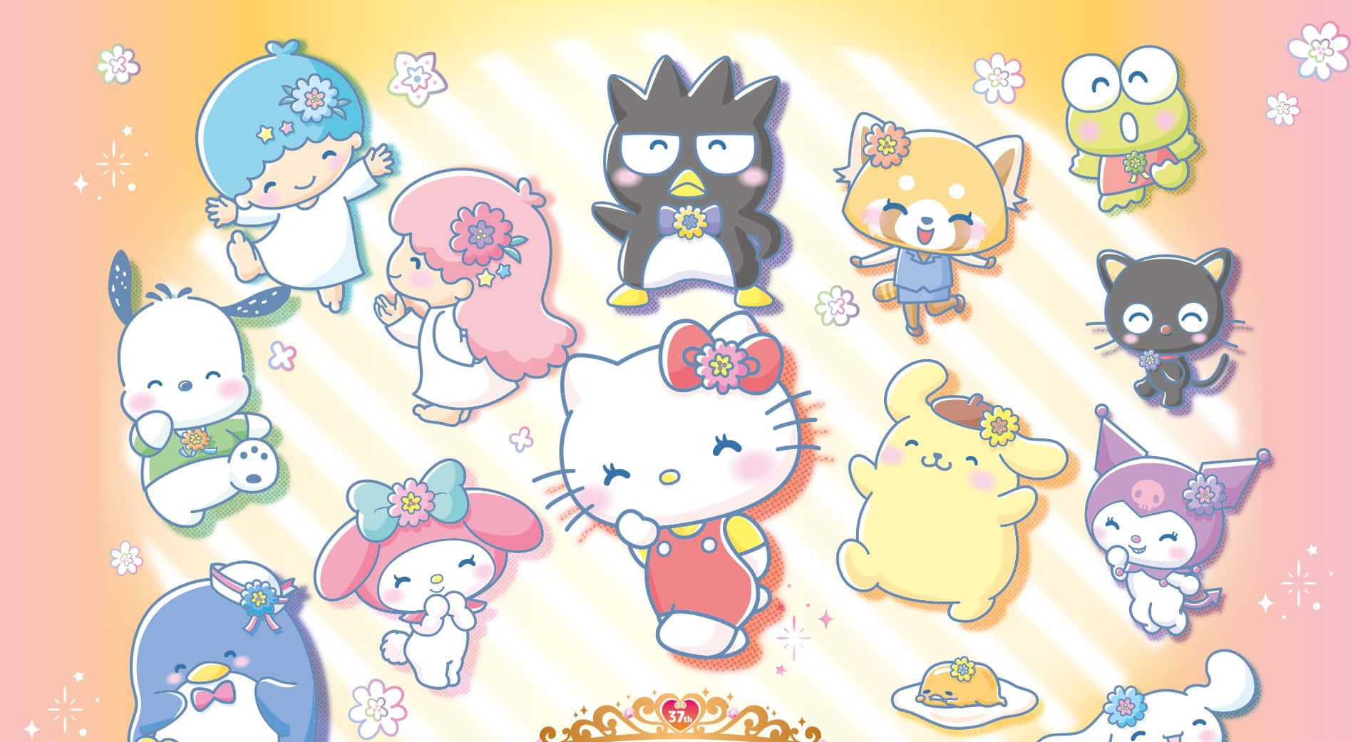 Annual Hellow Kitty Characters Wallpaper