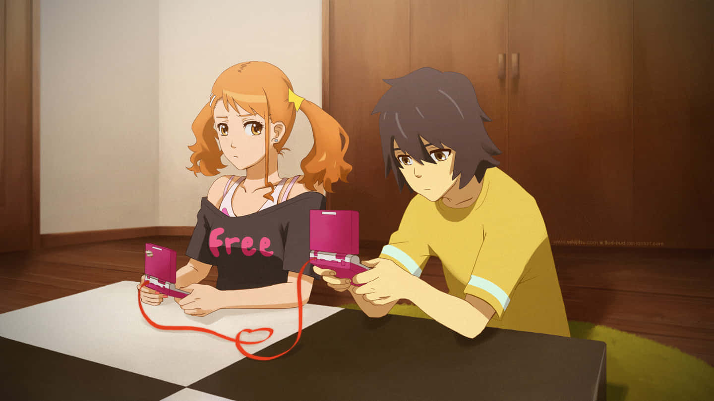 Anohana Personages Spelen Videogames Achtergrond