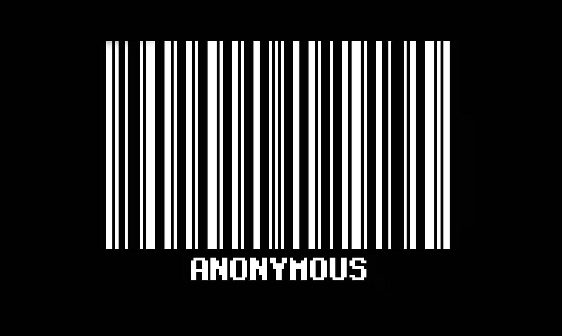 Anonymous Barcode Meme Wallpaper