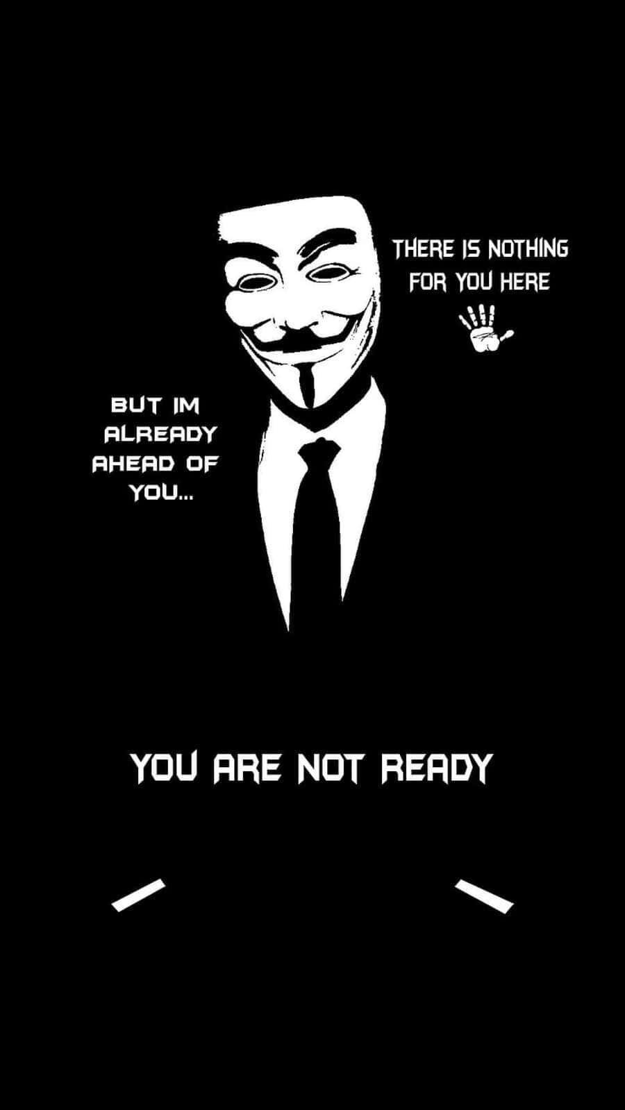 Anonymous_ Hacker_ Message Wallpaper
