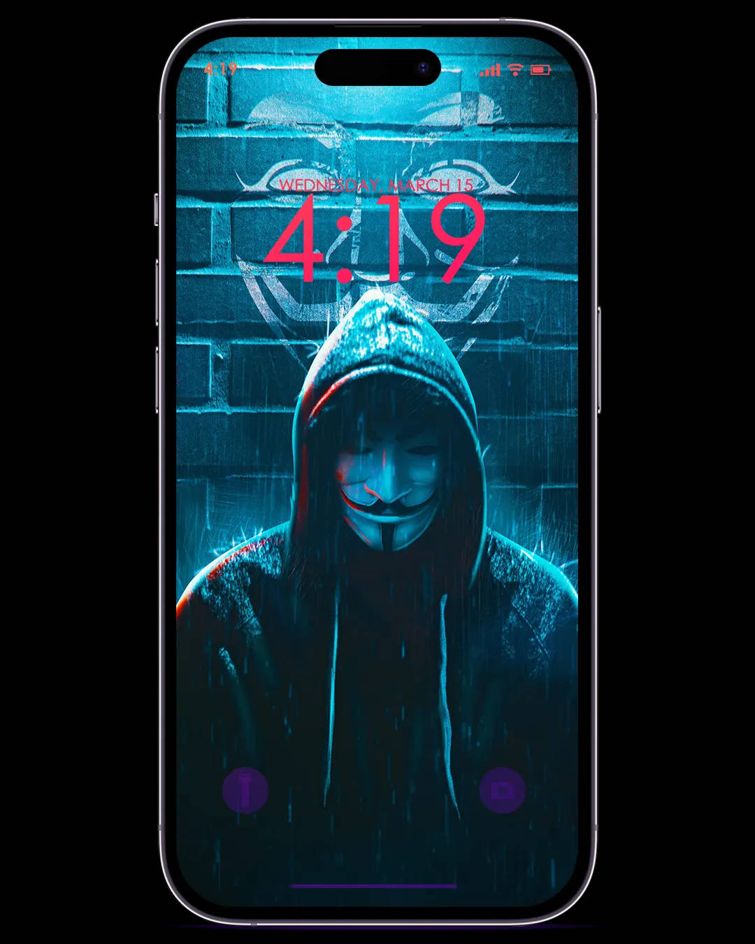Anonymhackare Onsdag Mobiltelefon. Wallpaper