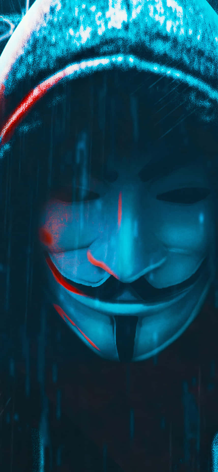 A Man In A Hoodie With A Mask On His Face Wallpaper