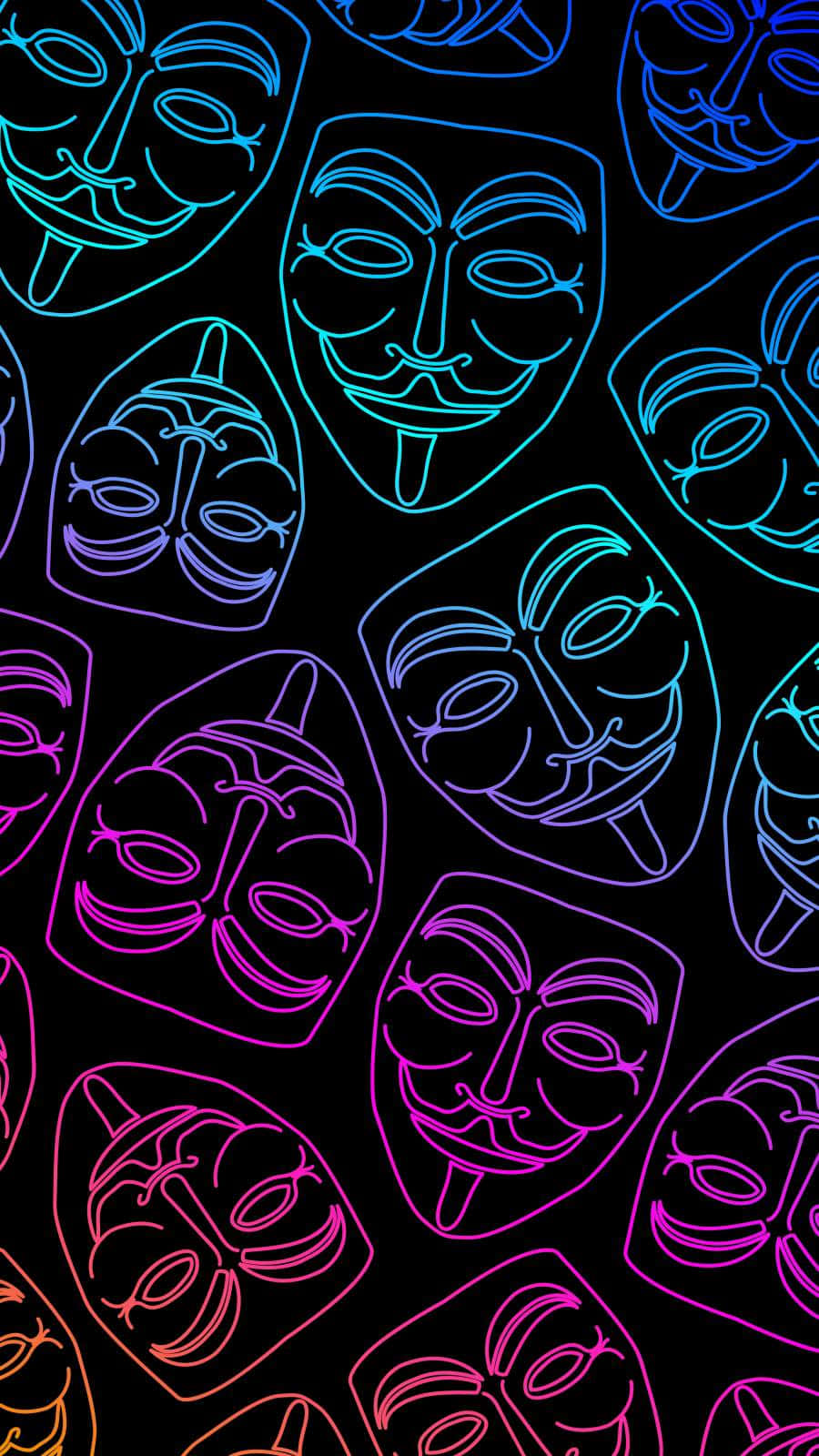 Anonymous iPhone: An Artistic Depiction of Isolation Wallpaper