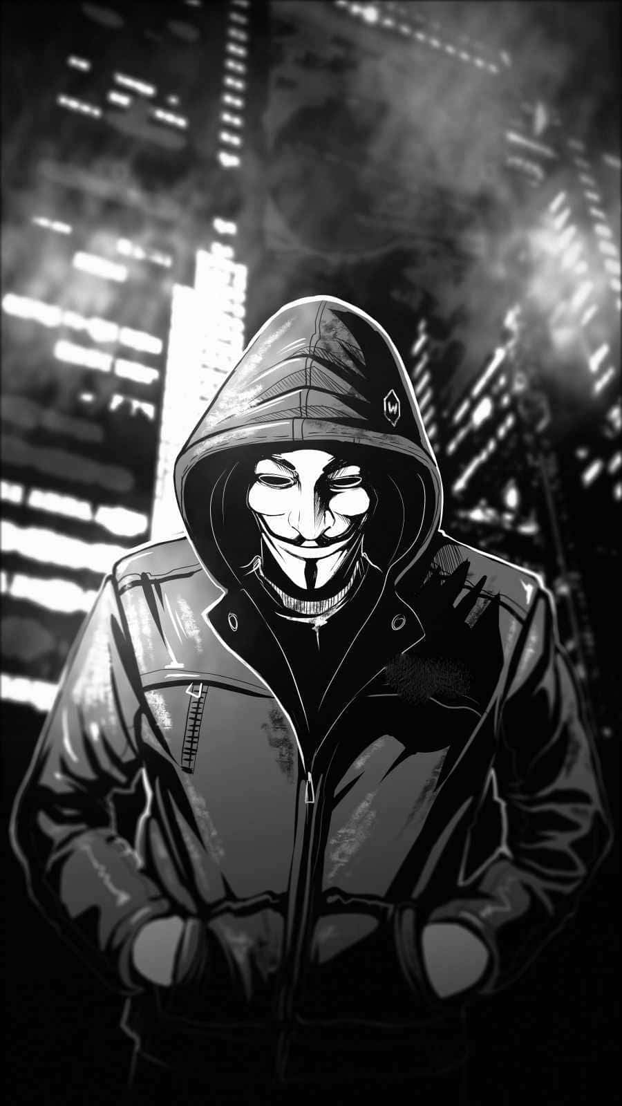 Willkommenbei Anonymes Iphone. Wallpaper