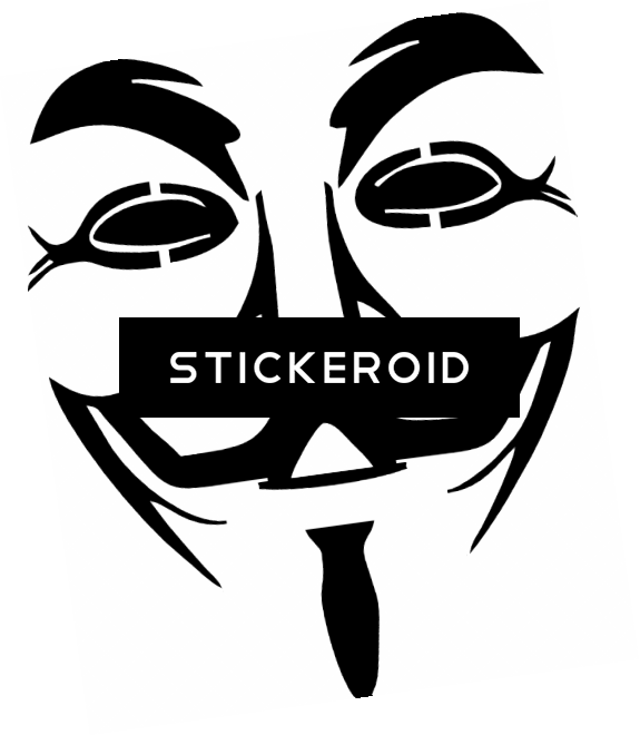 Anonymous Mask Graphic Design PNG