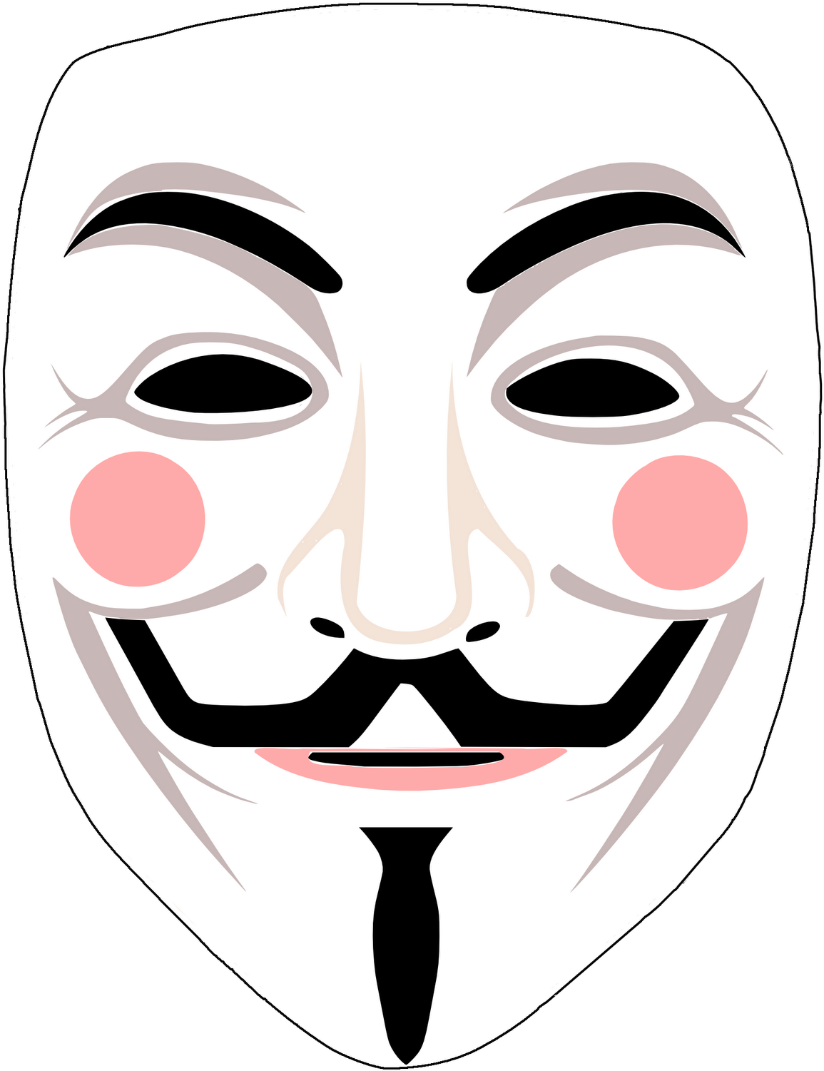 Anonymous Mask Graphic PNG