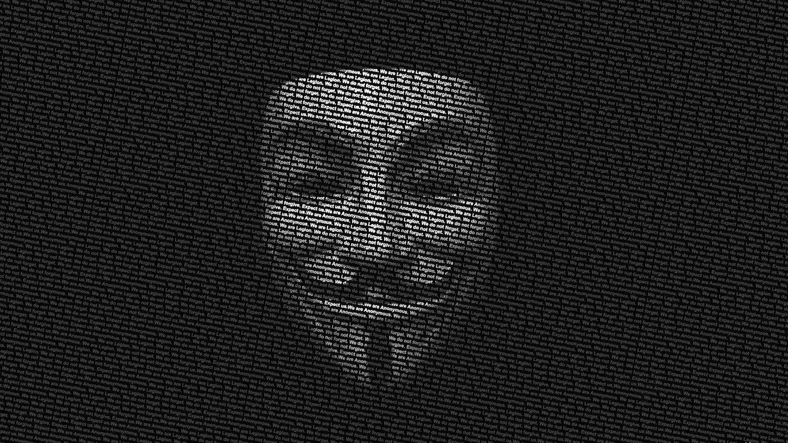 Anonym maske på sort tablet Wallpaper