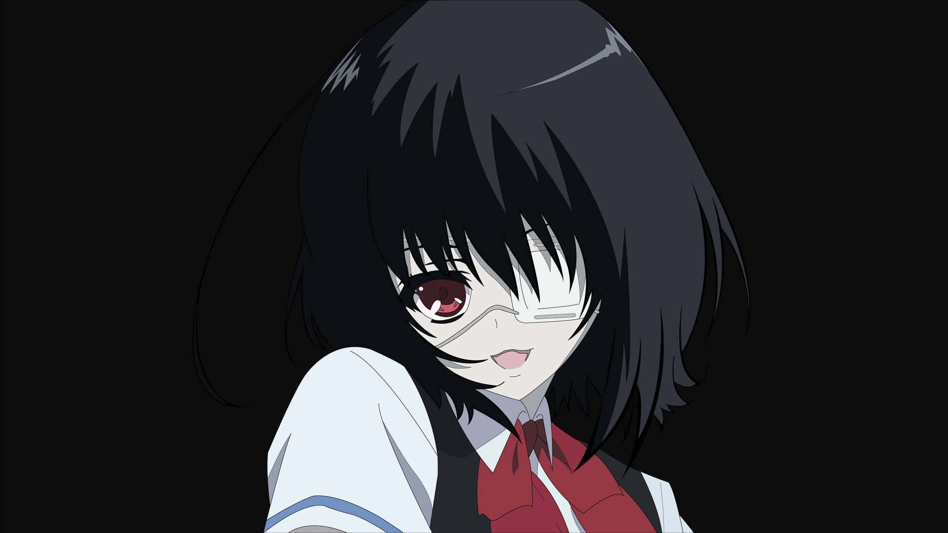 A Girl With Black Hair And Glasses Is Looking At Something