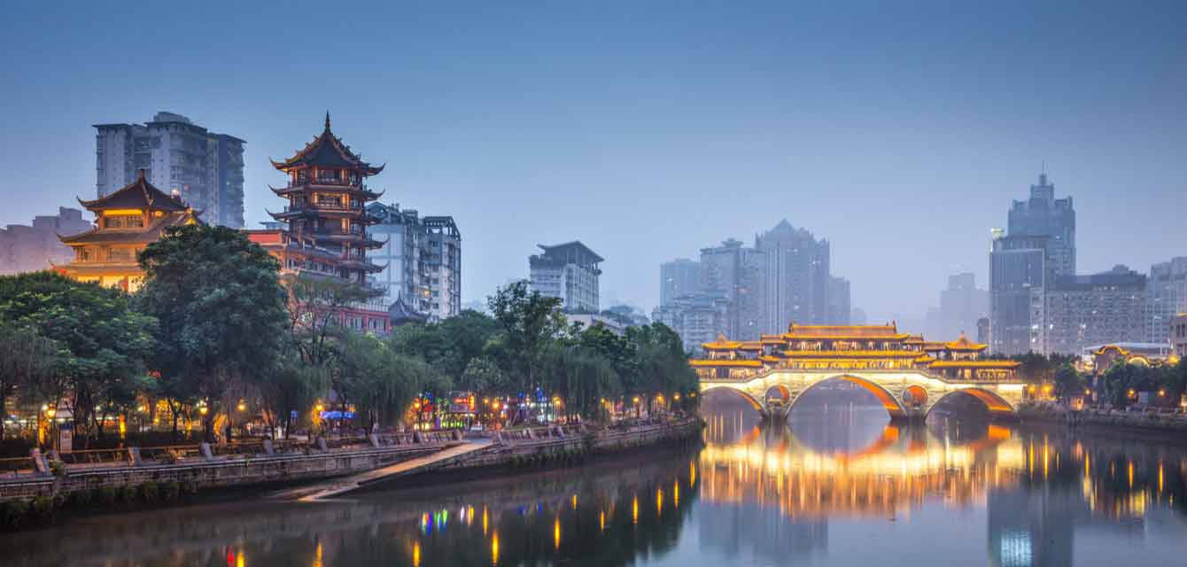 Ponte Anshun A Chengdu Sfondo