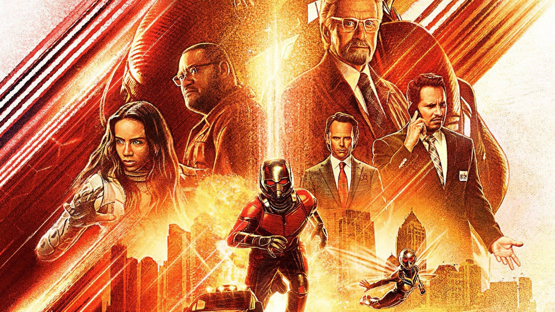 Ant Man And The Cast Wallpaper
