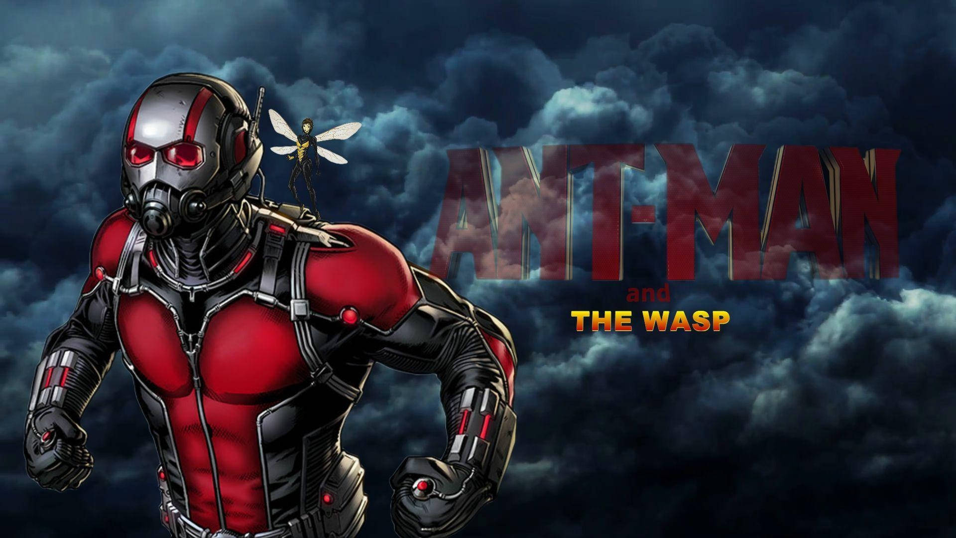 Ant Man And The Wasp wallpaper giver et energetisk, farverigt udseende. Wallpaper