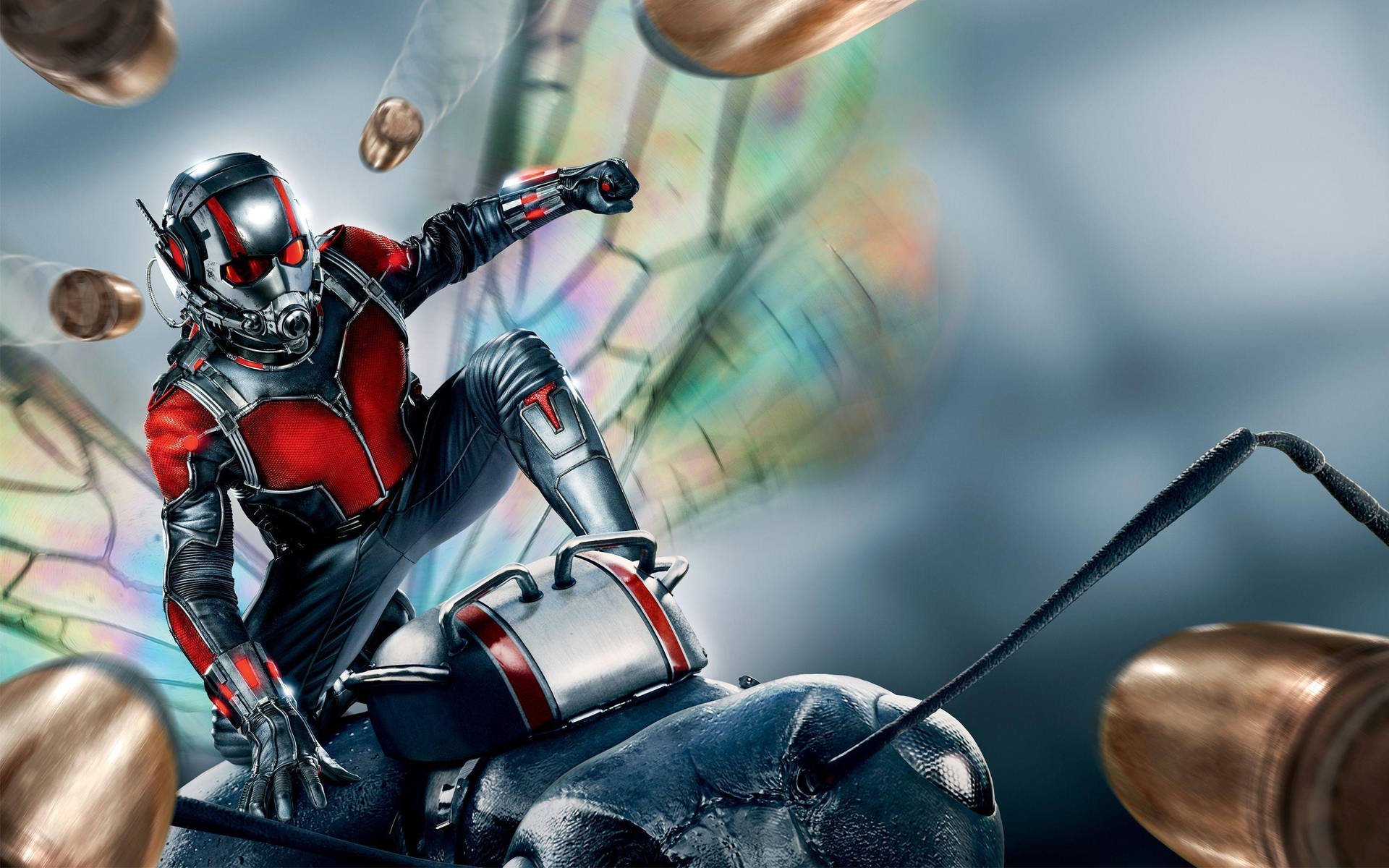 Antman Superheld Fliegender Geschoss Wallpaper