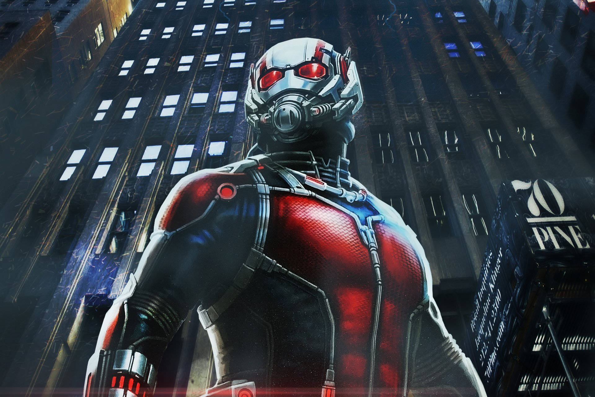 Antman Superheld In Riesiger Gestalt Wallpaper