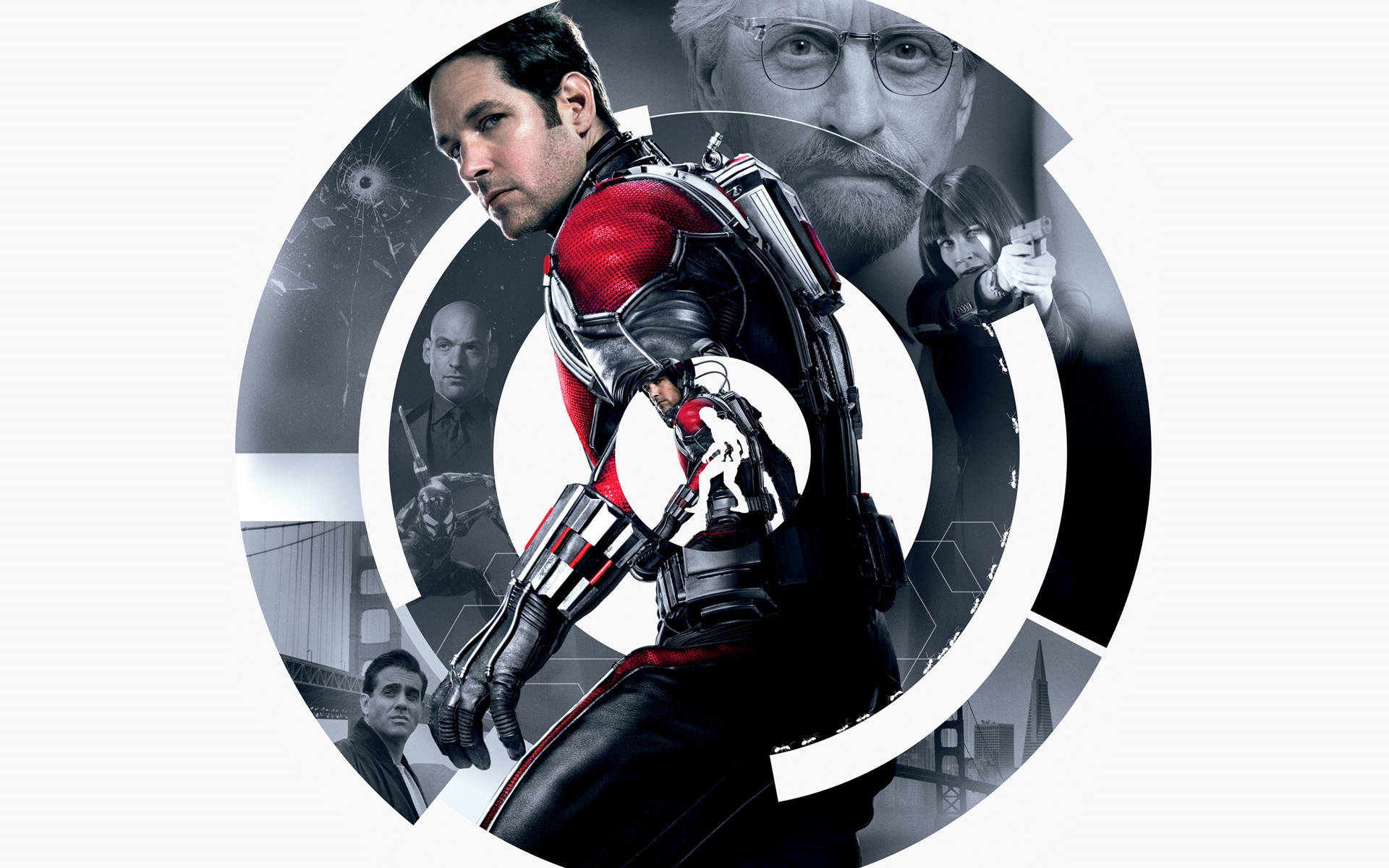Ant Man Superhero In The Middle Background