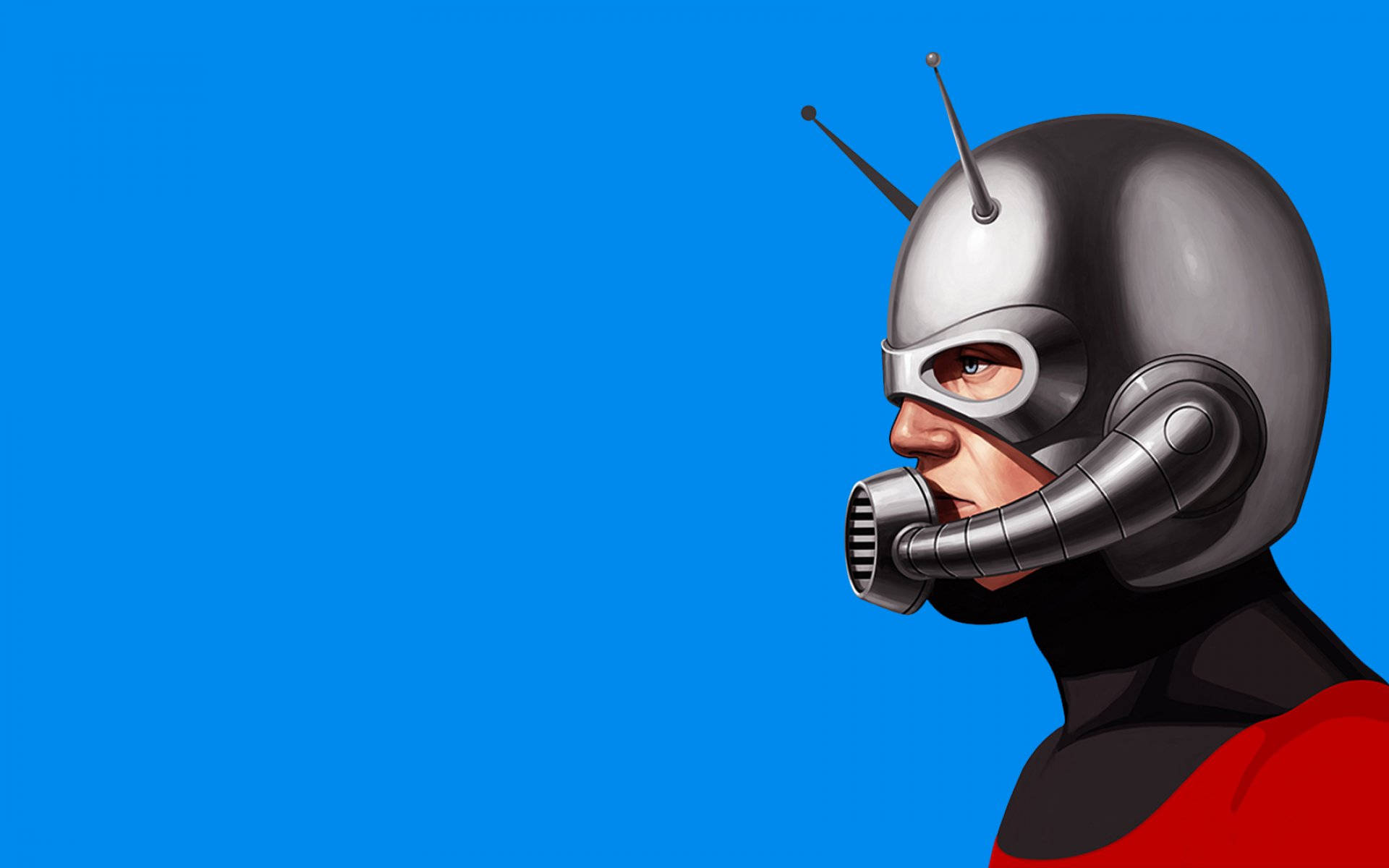 Ant Man Superhero Side Profile Wallpaper