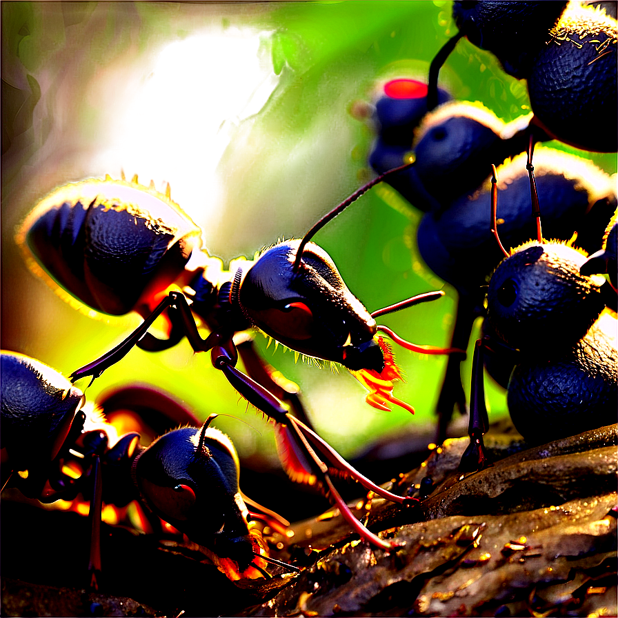 Ant Queen And Workers Png Csf24 PNG