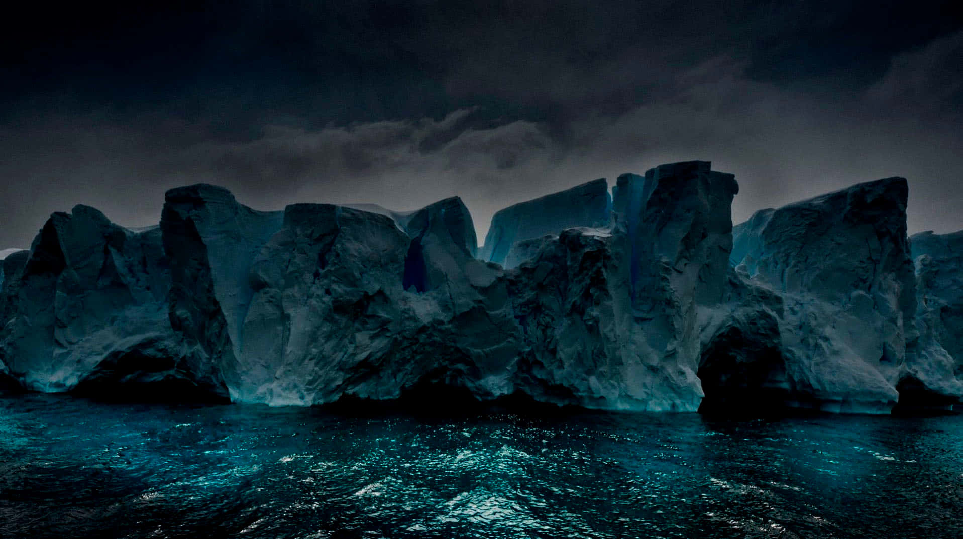 View of the majestic scenery of Antarctica