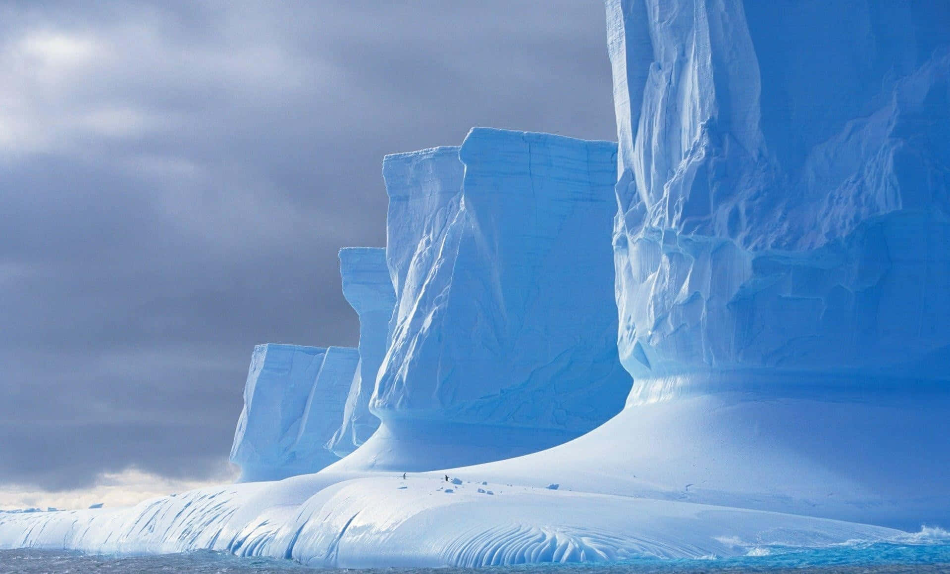 Demajestætiske Gletsjere I Antarktis