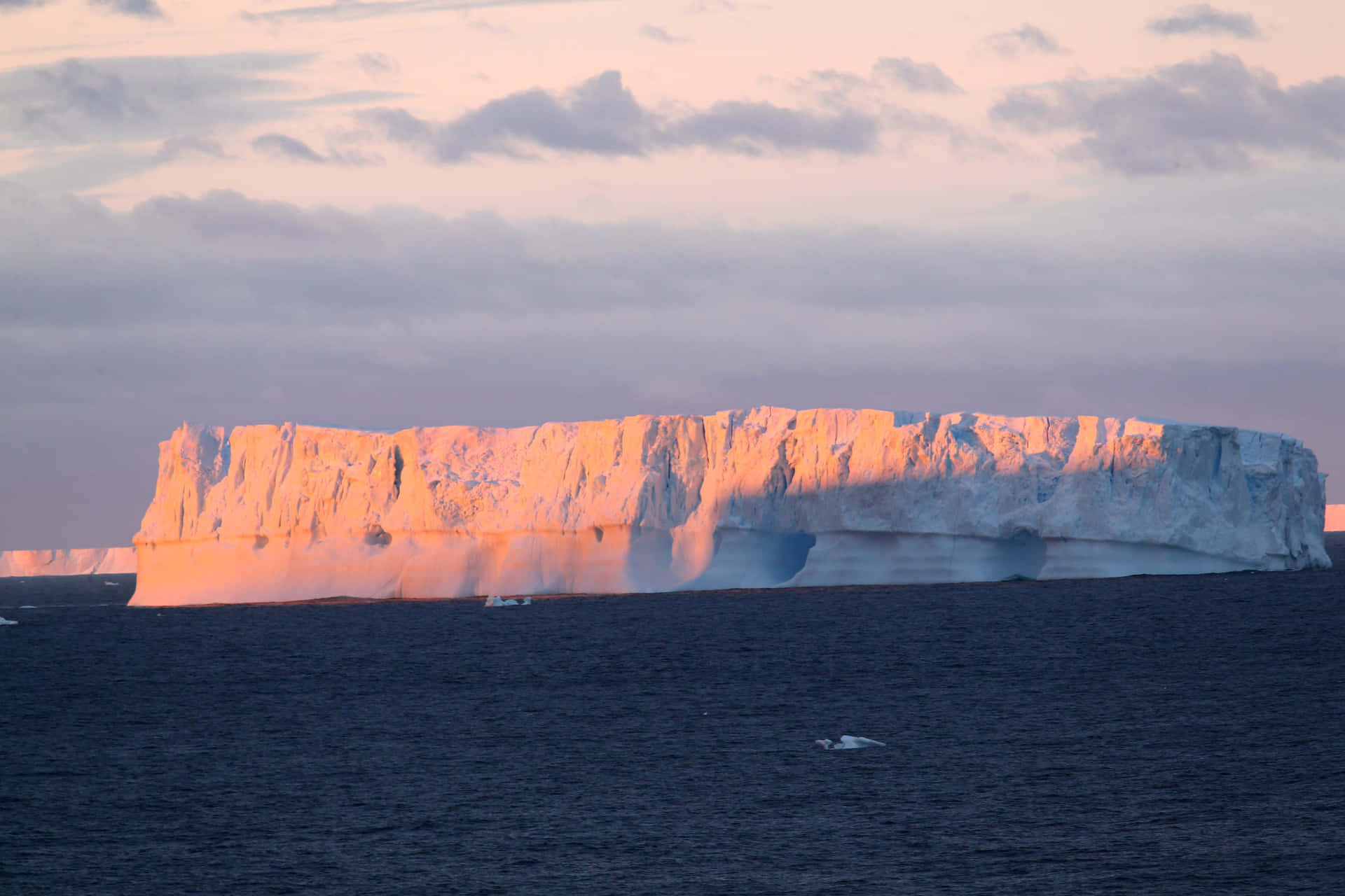 View of Antarctica's pristine landscape