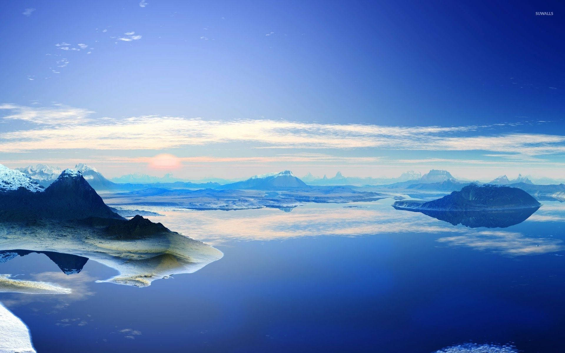 Antarctica Wide Landscape Photograph Wallpaper