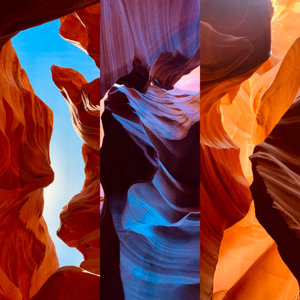 Antelope Canyon Changing Colors Wallpaper