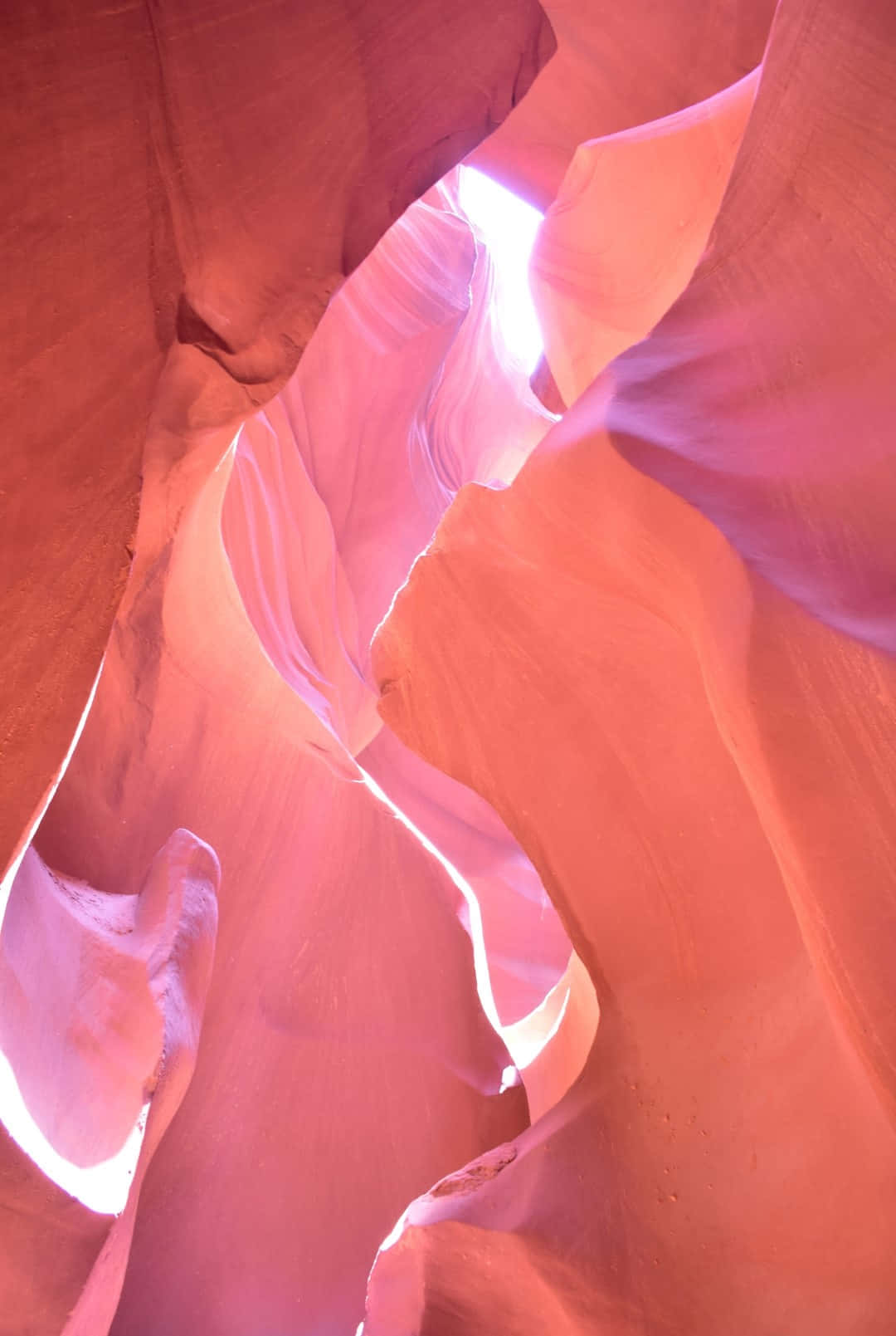 Antelope Canyon Pink Orange Glow Wallpaper