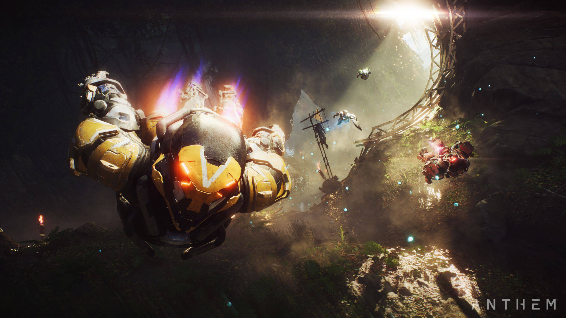 Anthem 4k Flying Characters Wallpaper
