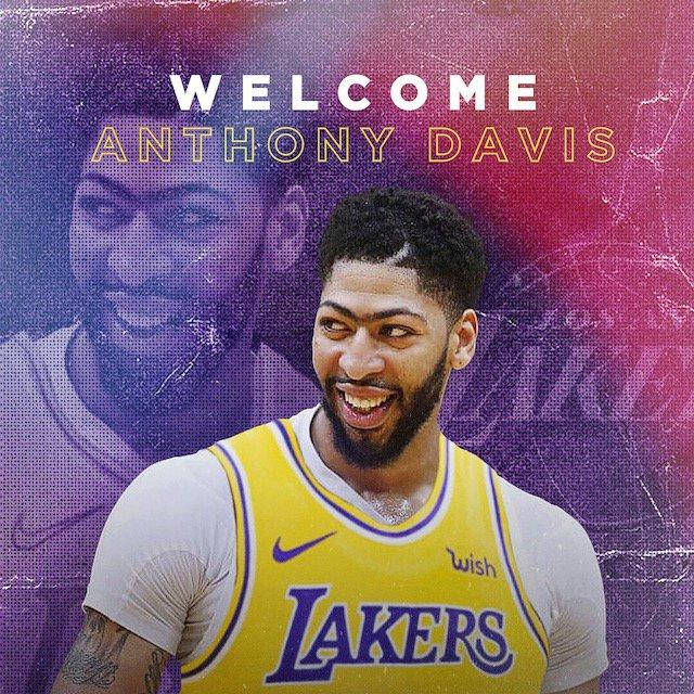 Anthony Davis Welcome To Lakers Wallpaper