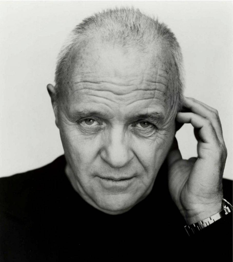 Anthony Hopkins In Black And White Wallpaper