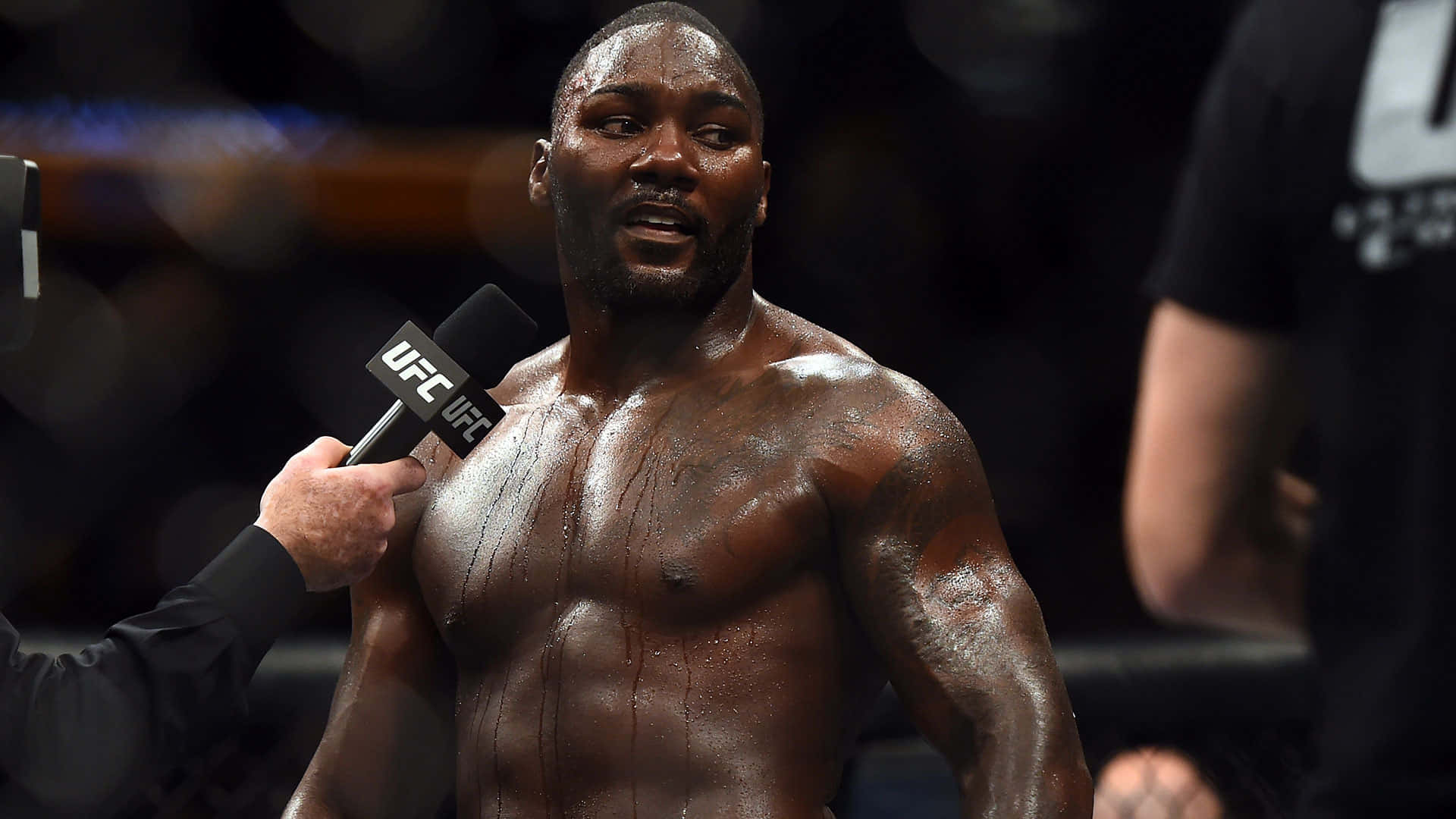 Anthony Johnson Interview Close Up Shot Wallpaper