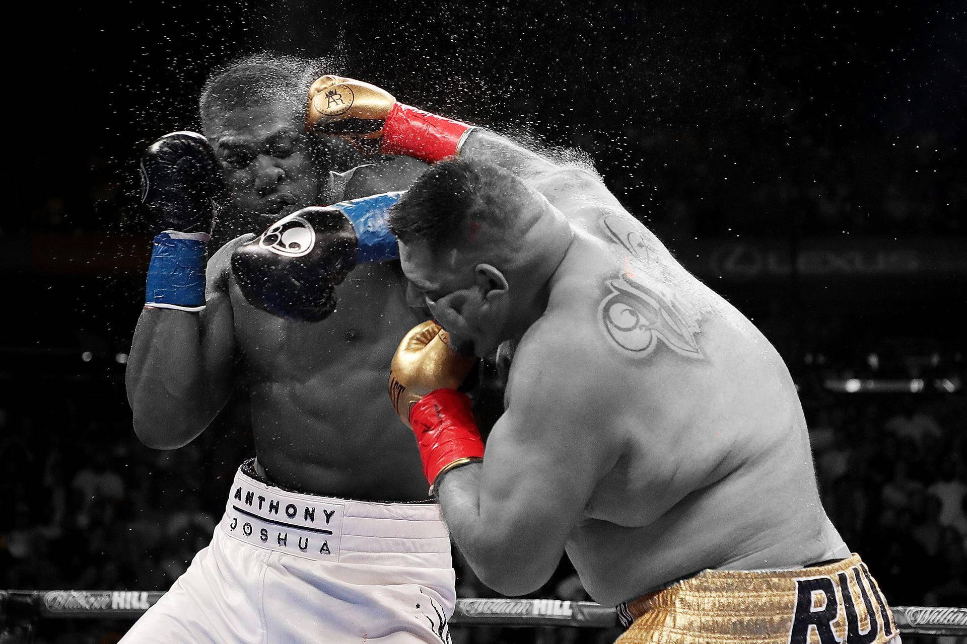 Anthony Joshua Beskytter Slagtilfælde Boxing Wallpaper Wallpaper