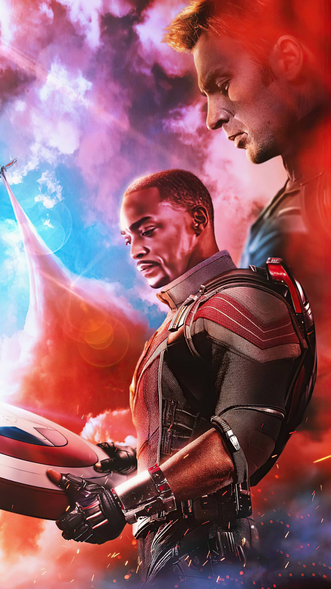 Anthony Mackie And Chris Evans Wallpaper