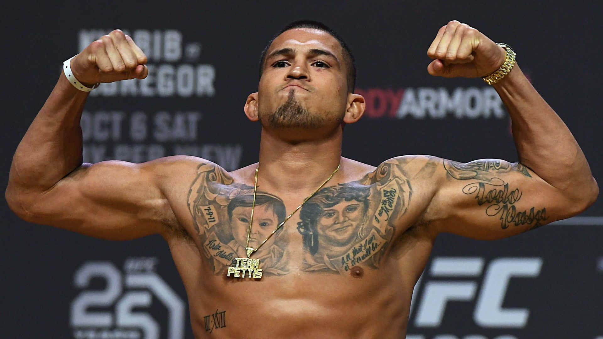 Anthony Pettis Chest Tattoo Wallpaper