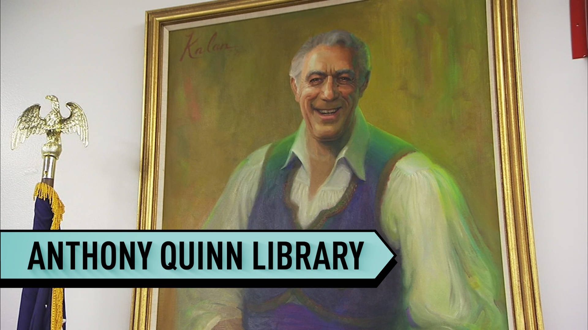 Anthony Quinn Library Painting Wallpaper