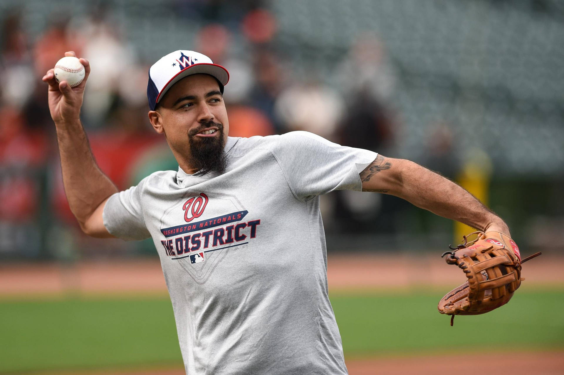 Anthony Rendon Throwing Baseball In Casual Clothes