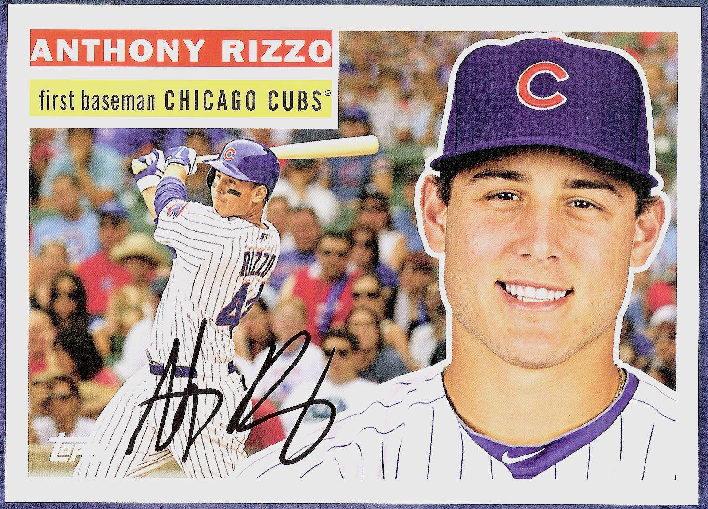 Anthonyrizzo Baseballkarte Wallpaper