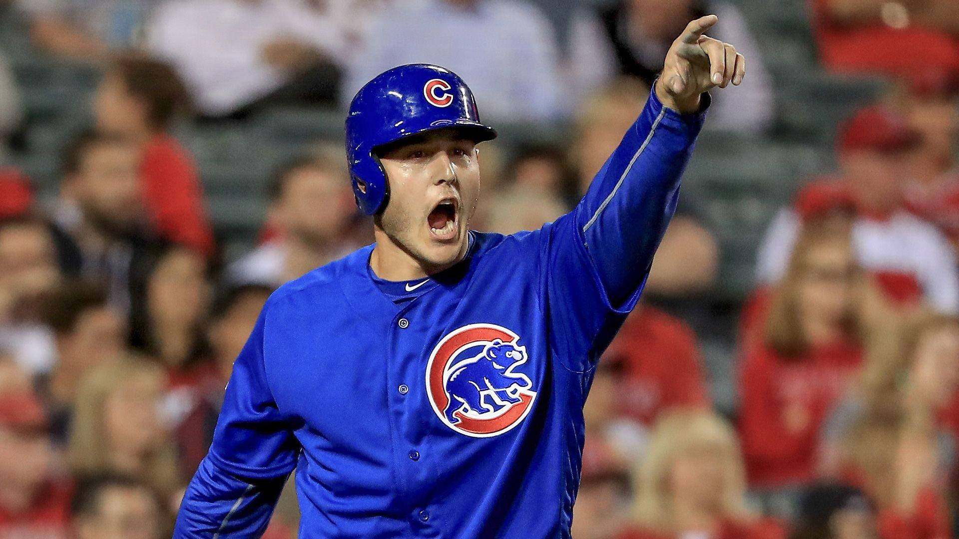 Anthony Rizzo Screaming Pointing Background