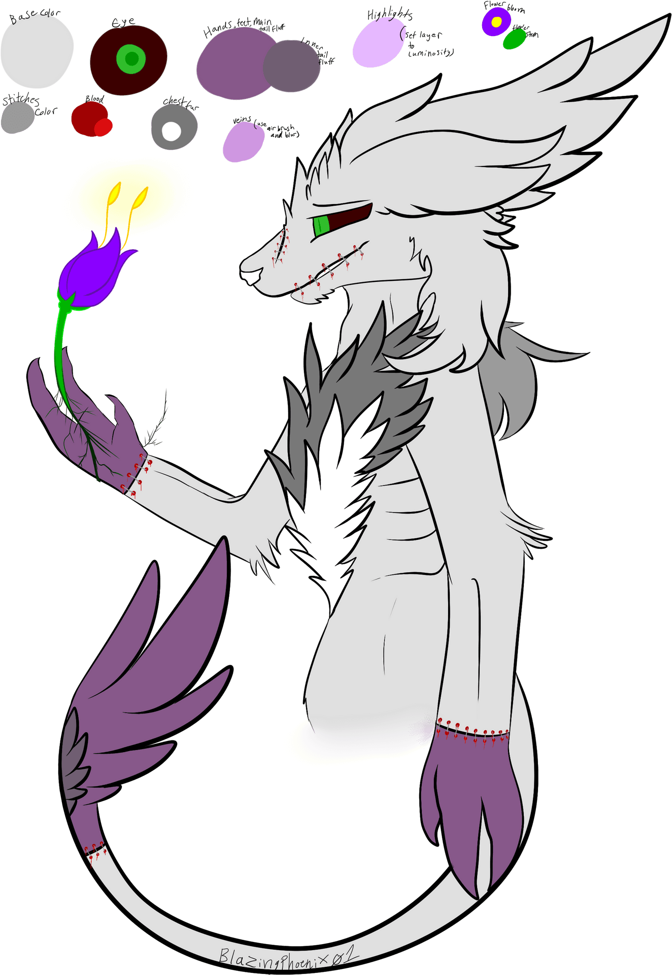 Anthropomorphic Creaturewith Flame PNG