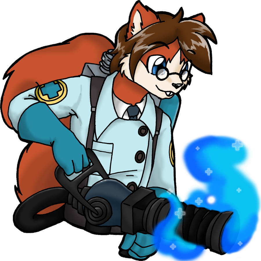 Anthropomorphic Medicwith Medigun PNG