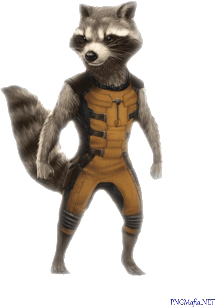 Anthropomorphic Raccoon Space Outfit SVG