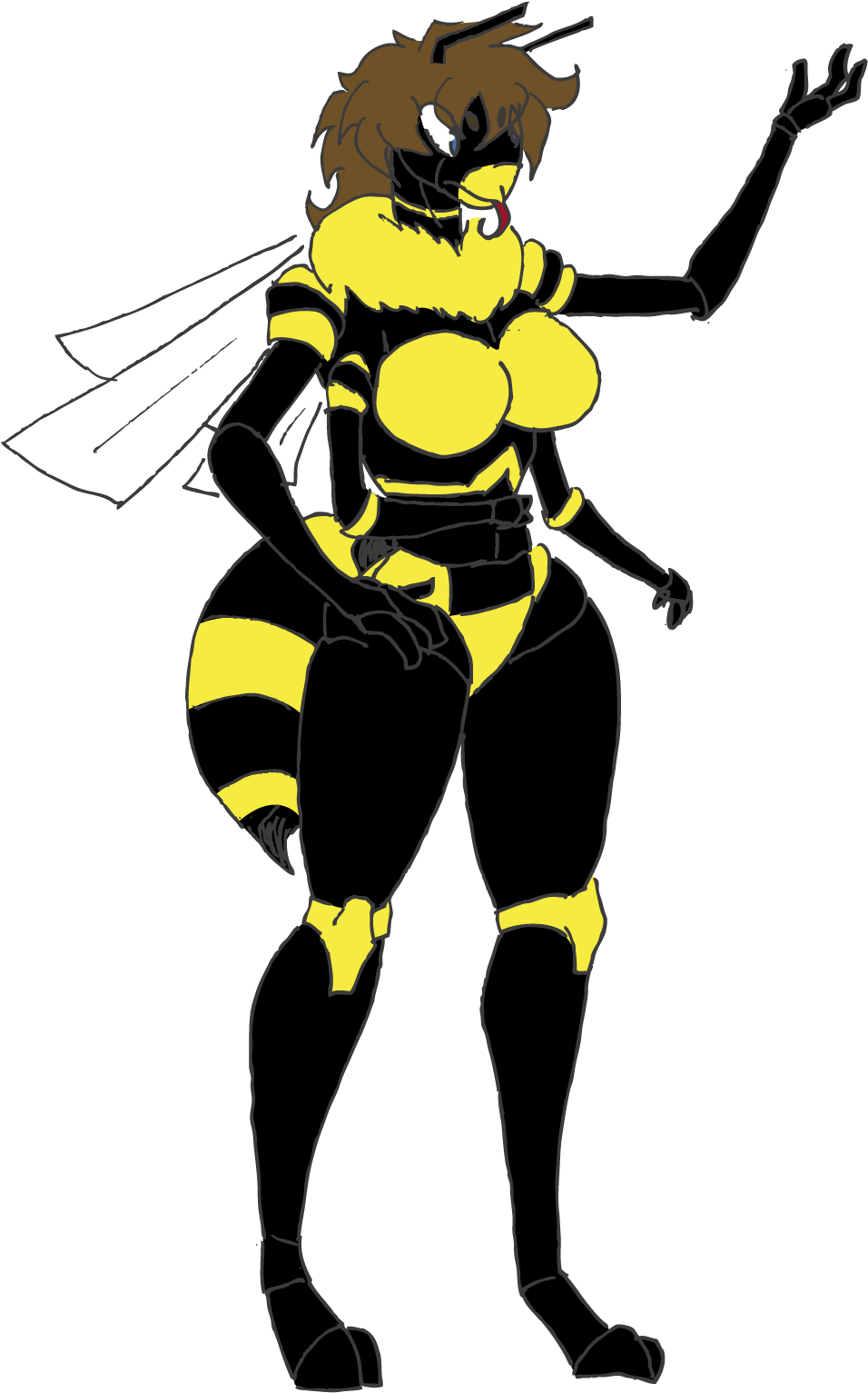 Download Anthropomorphic Wasp Character 