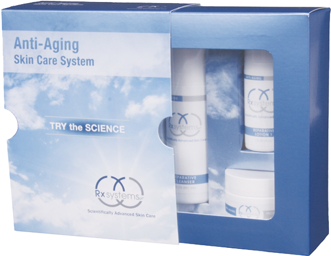 Anti Aging Skin Care System Packaging PNG