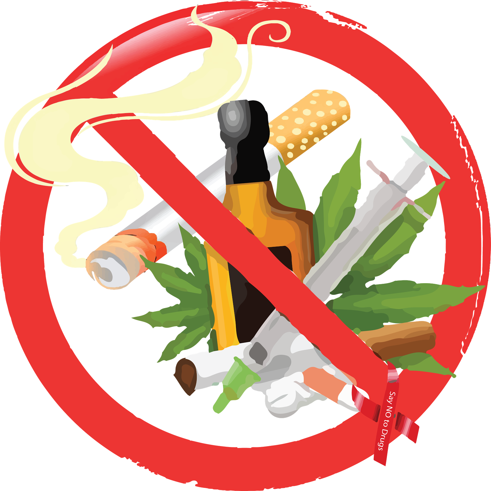 Anti Drug Campaign Graphic PNG