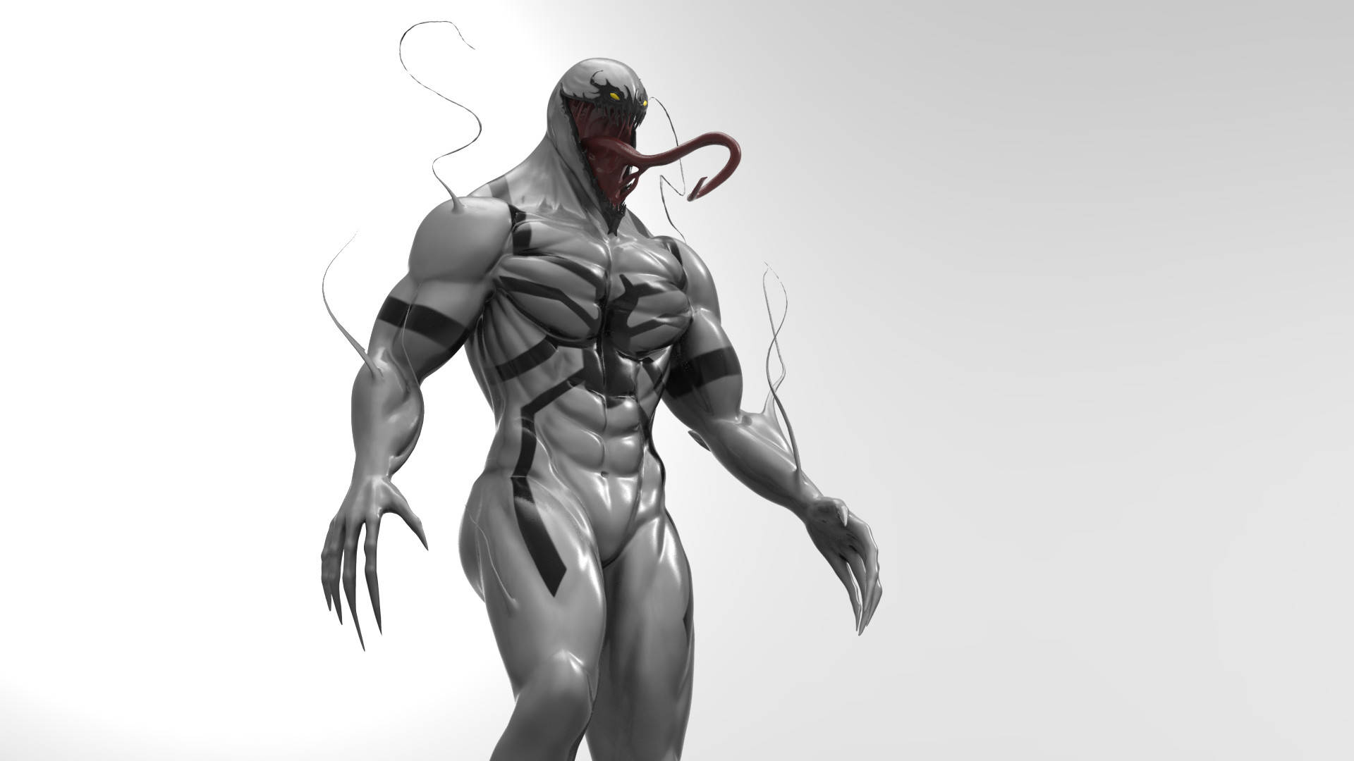 Anti Hero Anti Venom Simple Art Wallpaper