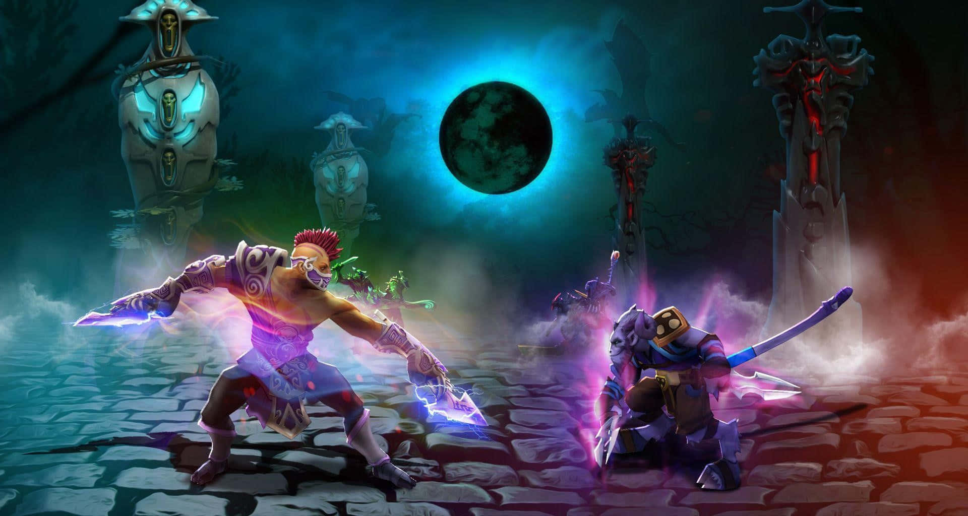 Anti-Mage: The Ultimate Battle Mage in Action Wallpaper
