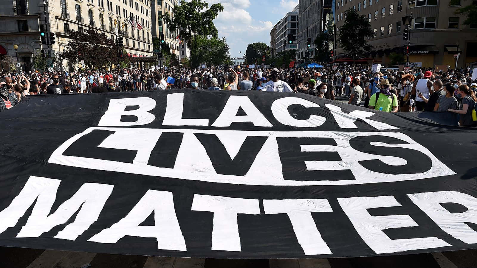 Anti-racism Political Slogan On Black Cloth Wallpaper
